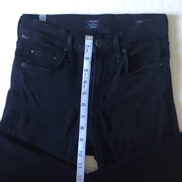 Citizen of Humanity Rocket High Rise Skinny Jeans Woman’s Size 25 in Black - Picture 11 of 13